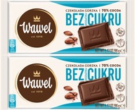 Horká čokoláda 70%, bez pridaného cukru 90g Wawel x2 Horká čokoláda 70%, bez pridaného cukru 90g Wawel x2