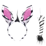 ČELENKA párty ZEBRA chvost ANIMAL uši GUĽA ČELENKA párty ZEBRA chvost ANIMAL uši GUĽA
