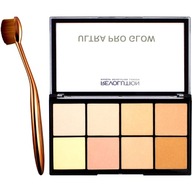 ŠTETCE, paleta rozjasňujúcich púdrov - profesionálny make-up a žiara ŠTETCE, paleta rozjasňujúcich púdrov - profesionálny make-up a žiara