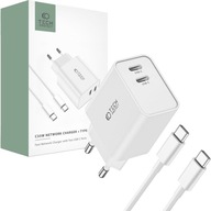 Sieťová nabíjačka s káblom USB-C Tech-Protect pre smartfón, tablet Sieťová nabíjačka s káblom USB-C Tech-Protect pre smartfón, tablet