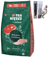 Pan Mięsko Suché krmivo pre psov s bylinkami Hovädzie mäso s králikom chrumkavé M 9g Pan Mięsko Suché krmivo pre psov s bylinkami Hovädzie mäso s králikom chrumkavé M 9g