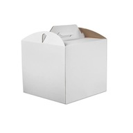 Balenie bielej torty 34x34x25cm, kartónová krabica, 10
