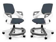 Detské kreslo ROOKEE s opierkou nôh Šedý polohovateľný Ergonomický písací stôl Detské kreslo ROOKEE s opierkou nôh Šedý polohovateľný Ergonomický písací stôl