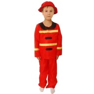 OUTFIT pre deti kostým HASIČ ČERVENÝ 110-116 OUTFIT pre deti kostým HASIČ ČERVENÝ 110-116