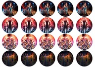 STRANGER THINGS Muffinová oblátka, cukrová potlač STRANGER THINGS Muffinová oblátka, cukrová potlač