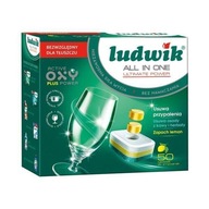 LUDWIK All in One tablety do umývačky riadu 50 ks citrón LUDWIK All in One tablety do umývačky riadu 50 ks citrón