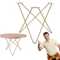 Vlásenka loft kovová podnož stola, 40 cm