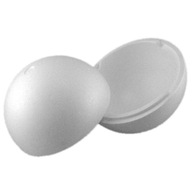 Prázdny penový polystyrén guľa s polystyrénom dve polovice 16 cm Prázdny penový polystyrén guľa s polystyrénom dve polovice 16 cm