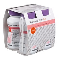 NUTRI comp DRINK+ 4 x 200 ml - jahoda/proteín NUTRI comp DRINK+ 4 x 200 ml - jahoda/proteín