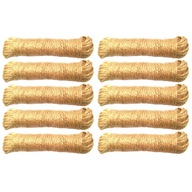 Špagát 15 m, 3 kg, prírodný jutový špagát, 10 ks Špagát 15 m, 3 kg, prírodný jutový špagát, 10 ks