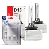 XENÓNOVÁ ŽIAROVKA XENÓNOVÁ ŽIAROVKA D1S 4300K ​​​​35W 12V BASIC PK32d-2 + W5W LED OSRAM