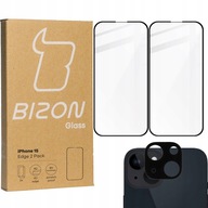 2x Sklo s výrezom + šošovka Bizon pre iPhone 15 2x Sklo s výrezom + šošovka Bizon pre iPhone 15