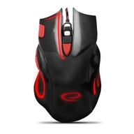 HERNÁ MYŠ PRE HRÁČOV OPTICKÉ USB ČIERNE A ČERVENÉ LED PODSVIETENIE HERNÁ MYŠ PRE HRÁČOV OPTICKÉ USB ČIERNE A ČERVENÉ LED PODSVIETENIE