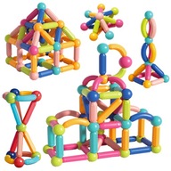 MAGNETICKÉ STAVEBNÉ VZDELÁVACIE BLOKY 128 ks MAGNETICKÉ STAVEBNÉ VZDELÁVACIE BLOKY 128 ks
