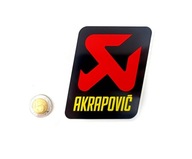 Nálepka na tlmič AKRAPOVIĆ P-VST1AL 90x95mm