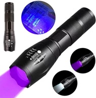 Taktická testovacia baterka LED zoom UV dióda Jantárová Taktická testovacia baterka LED zoom UV dióda Jantárová