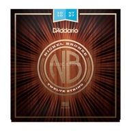 Struny pre 12-strunovú akustickú gitaru D'Addario NB1047-12 10-47/10-27 Struny pre 12-strunovú akustickú gitaru D'Addario NB1047-12 10-47/10-27