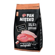 Krmivo pre psov Mr. Mäso, teľacie a morčacie mäso na 9 kg M