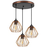 Závesná lampa Luster Plafon Copper Chrome Gold Závesná lampa Luster Plafon Copper Chrome Gold