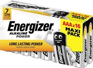 16x ENERGIZER Alkaline Power LR03 AAA 1,5V batéria 16x ENERGIZER Alkaline Power LR03 AAA 1,5V batéria