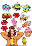 CUKROVÁ HMOTA potlač na tortu WOMAN POP ART CUKROVÁ HMOTA potlač na tortu WOMAN POP ART