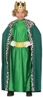 OUTFIT Kostým kráľa KING Pravítko Hracie kostýmy Green Cape Nativity 7-9 rokov OUTFIT Kostým kráľa KING Pravítko Hracie kostýmy Green Cape Nativity 7-9 rokov