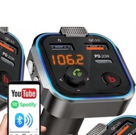 FM BLUETOOTH VYSIELAČ QC USB RÝCHLA NABÍJAČKA FM BLUETOOTH VYSIELAČ QC USB RÝCHLA NABÍJAČKA
