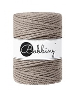 Bavlnená točená šnúra Bobbiny 5mm 3PLY Coffee Bavlnená točená šnúra Bobbiny 5mm 3PLY Coffee