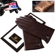 Kožené PÁNSKE RUKAVICE, elegantné L TOUCH, hnedý vianočný darček Kožené PÁNSKE RUKAVICE, elegantné L TOUCH, hnedý vianočný darček