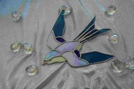Swallow Stained Glass Tiffany Blue Bird darček