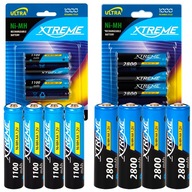8x BATÉRIE Ni-MH BATÉRIE 4x AA R6 1,2V 2800mAh 4x AAA R3 1,2V 1100mAh 8x BATÉRIE Ni-MH BATÉRIE 4x AA R6 1,2V 2800mAh 4x AAA R3 1,2V 1100mAh