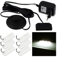 SADA 6X LED KLOP NA SKLENENÁ POLIČKA B. NEUTRÁL SADA 6X LED KLOP NA SKLENENÁ POLIČKA B. NEUTRÁL