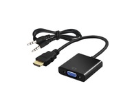 SAVIO HDMI (M) - VGA (F) adaptér so zvukom, CL-23/B SAVIO HDMI (M) - VGA (F) adaptér so zvukom, CL-23/B
