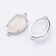 Achátový krémový konektor ~25x15 mm 1 ks. Achátový krémový konektor ~25x15 mm 1 ks.