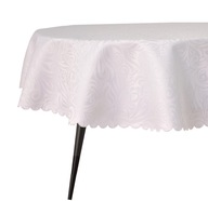 OVÁLNY OBRUS ODOLNÝ VOĽNÝM škvrnám 160X200 CM BELÁ ARABIA KVETY LISTY OVÁLNE VIANOCE OVÁLNY OBRUS ODOLNÝ VOĽNÝM škvrnám 160X200 CM BELÁ ARABIA KVETY LISTY OVÁLNE VIANOCE