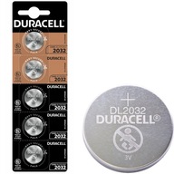 5x Duracell 2032 DL CR2032 3V lítiová batéria