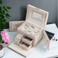 Krabička Puzdro na šperky Organizér 12x17,5x13,5cm