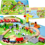 OBROVSKÁ DREVENÁ DRÁHA DRÁHA DORIS PUZZLE VLAK OBROVSKÁ DREVENÁ DRÁHA DRÁHA DORIS PUZZLE VLAK