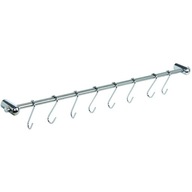 Rukoväť kuchynskej koľajnice s 8 vešiakmi 54cm Tadar Rukoväť kuchynskej koľajnice s 8 vešiakmi 54cm Tadar