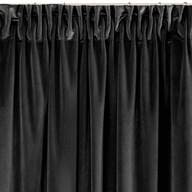 Záves VILLA pripravený na páske 140x270 cm, čierna Záves VILLA pripravený na páske 140x270 cm, čierna
