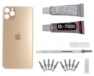 Zlatý zadný kryt iPhone 11 Pro + nôž + lepidlo Zlatý zadný kryt iPhone 11 Pro + nôž + lepidlo