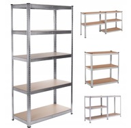 KOVOVÝ ÚLOŽNÝ REGÁL 5 POLIC 180x90x40 175 kg KOVOVÝ ÚLOŽNÝ REGÁL 5 POLIC 180x90x40 175 kg