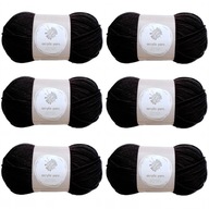 Akrylová priadza BLACK SOFT Priadza 238 m 100 g x 6 Akrylová priadza BLACK SOFT Priadza 238 m 100 g x 6