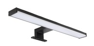 LED kúpeľňové svietidlo, čierne, 12W, 60cm, do sivého zrkadla
