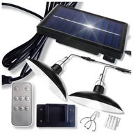 ZÁVISNÉ SOLÁRNE ZÁHRADNÉ LAMPY, DVOJITÝ LUSTER