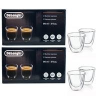 Termálne poháre Delonghi na espresso a čaj, 4 x 90 ml Termálne poháre Delonghi na espresso a čaj, 4 x 90 ml