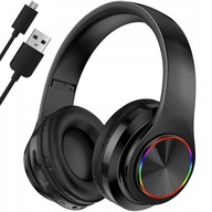 BEZDRÔTOVÉ SLÚCHADLÁ BLUETOOTH RGB LED MIKROFÓN BEZDRÔTOVÉ SLÚCHADLÁ BLUETOOTH RGB LED MIKROFÓN