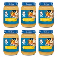 GERBER Hrušky, mango a tri cereálie 6x190g GERBER Hrušky, mango a tri cereálie 6x190g
