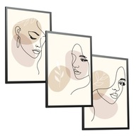 SET Plagáty bez rámov 3x(30x40) A3 Face Salon SET Plagáty bez rámov 3x(30x40) A3 Face Salon