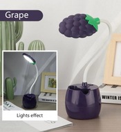 LED lampa USB organizér na nočný stolík grape